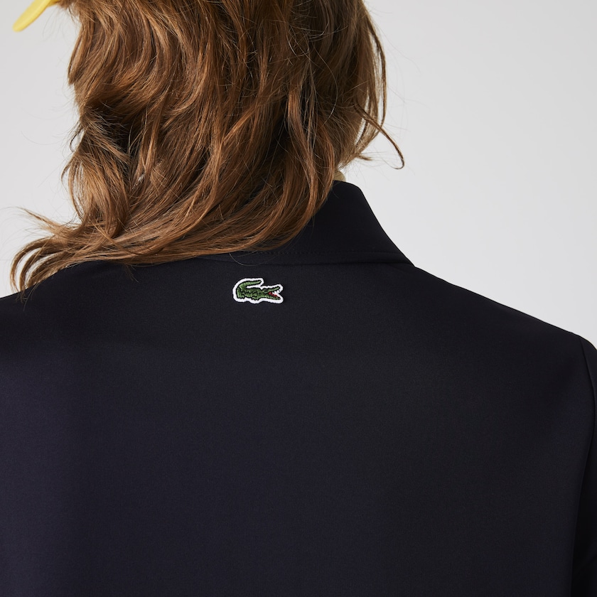 Vestido Polo Lacoste Feminino Azul Marinho Azuis LIVE Straight Cut Badge Flowing PJ9-54415M8