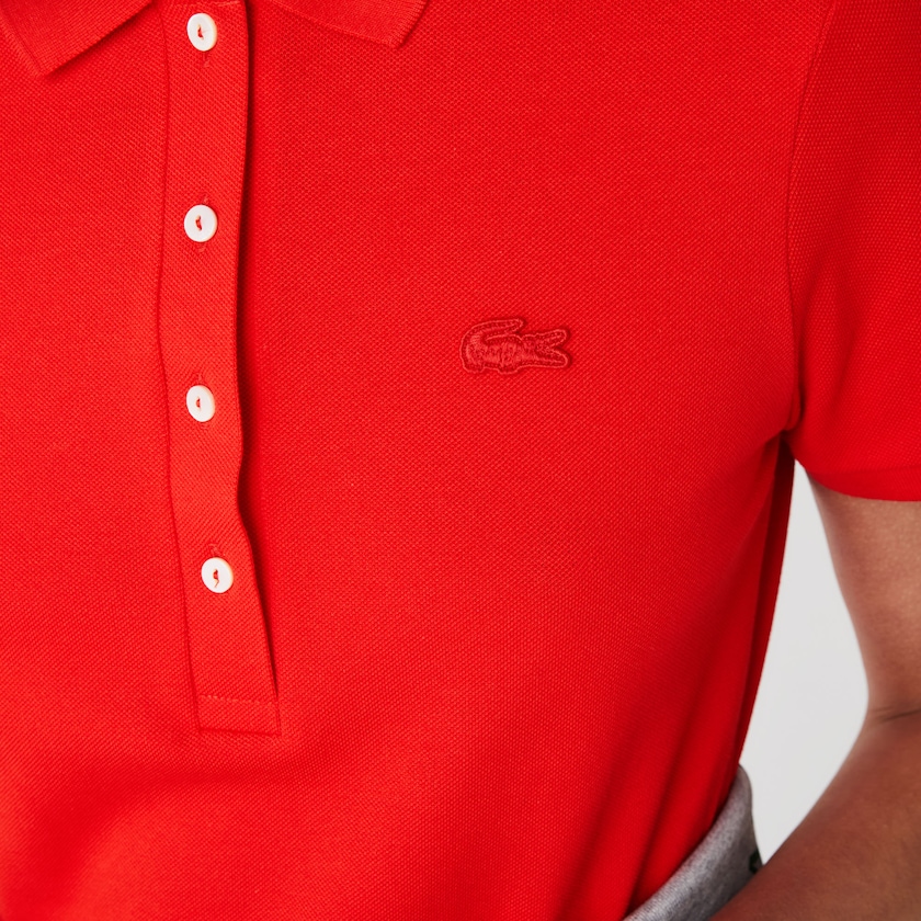 Vestido Polo Lacoste Feminino Vermelhas Stretch Cotton Piqué IH2-07280A5
