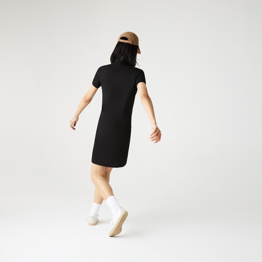 Vestido Polo Lacoste Feminino Pretas Stretch Cotton Piqué RD0-57975I3