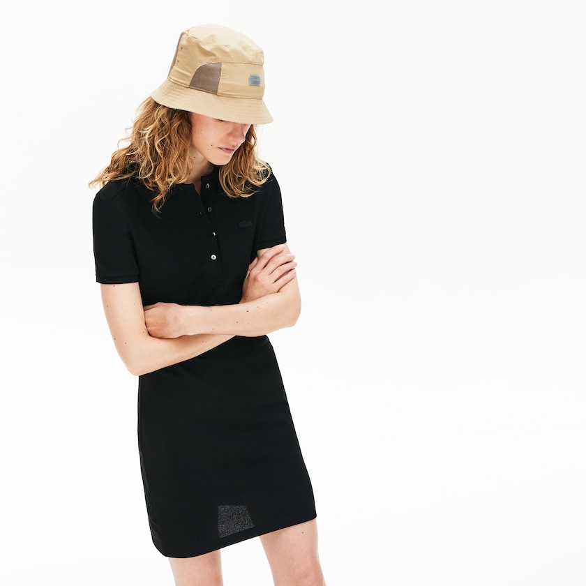Vestido Polo Lacoste Feminino Pretas Stretch Cotton Piqué RD0-57975I3