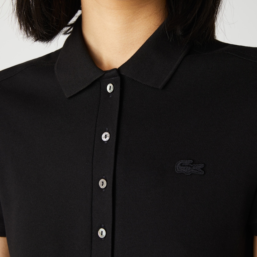 Vestido Polo Lacoste Feminino Pretas Stretch Cotton Piqué RD0-57975I3