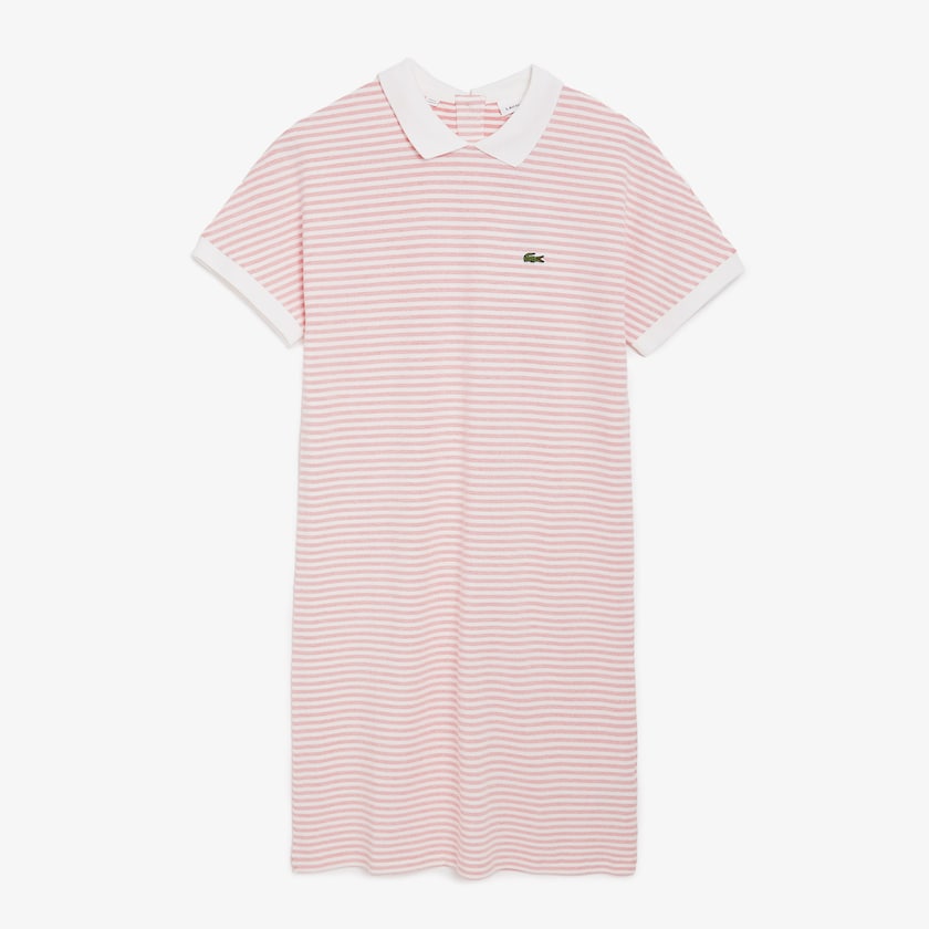 Vestido Polo Lacoste Feminino Vermelhas Branco Striped OH4-99999M6