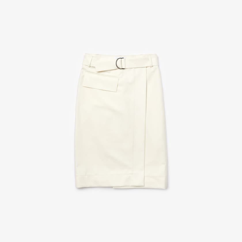 Saias Lacoste Feminino Branco Cotton And Wool Wrap ZN6-09620M8
