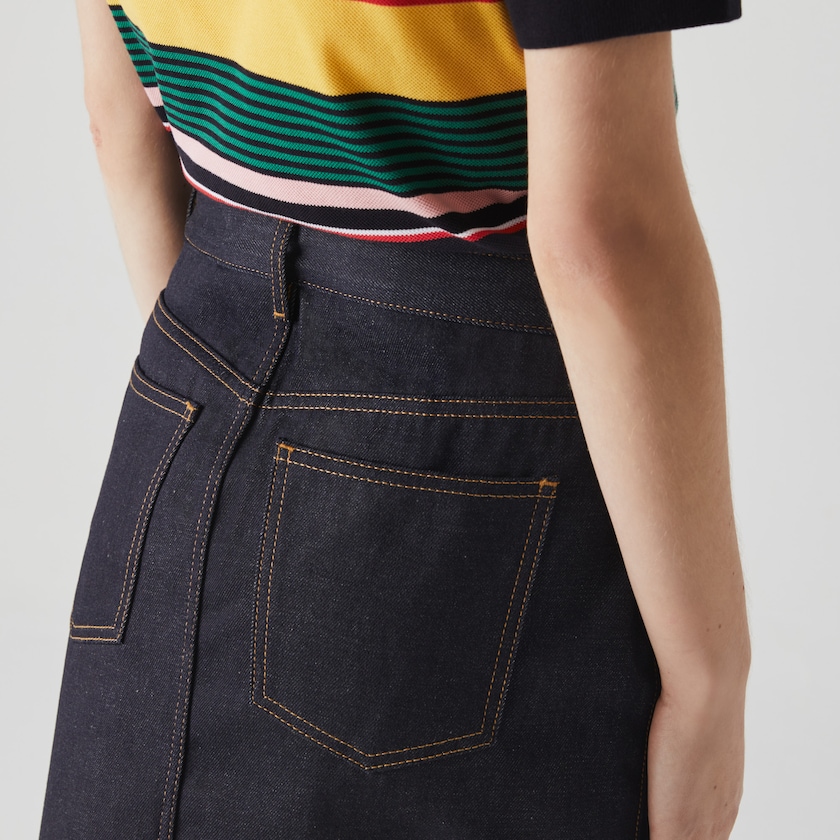 Saias Lacoste Feminino Azuis LIVE Dark Denim Mini ML8-03530K0