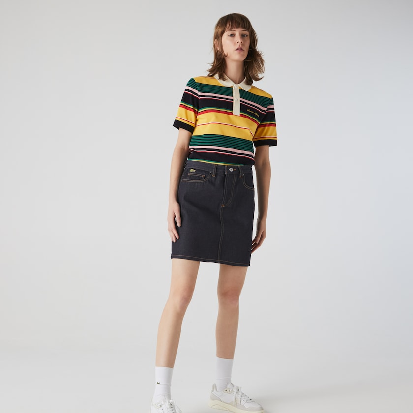 Saias Lacoste Feminino Azuis LIVE Dark Denim Mini ML8-03530K0