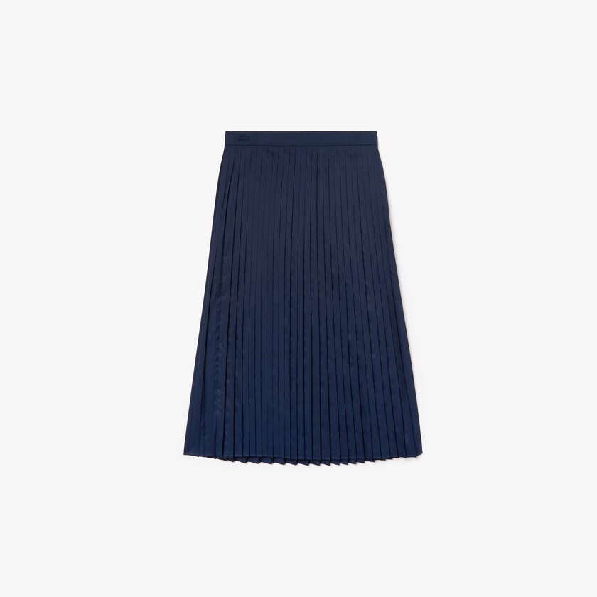 Saias Lacoste Feminino Azul Marinho Azuis Mid-Length Pleated GV5-32673T2