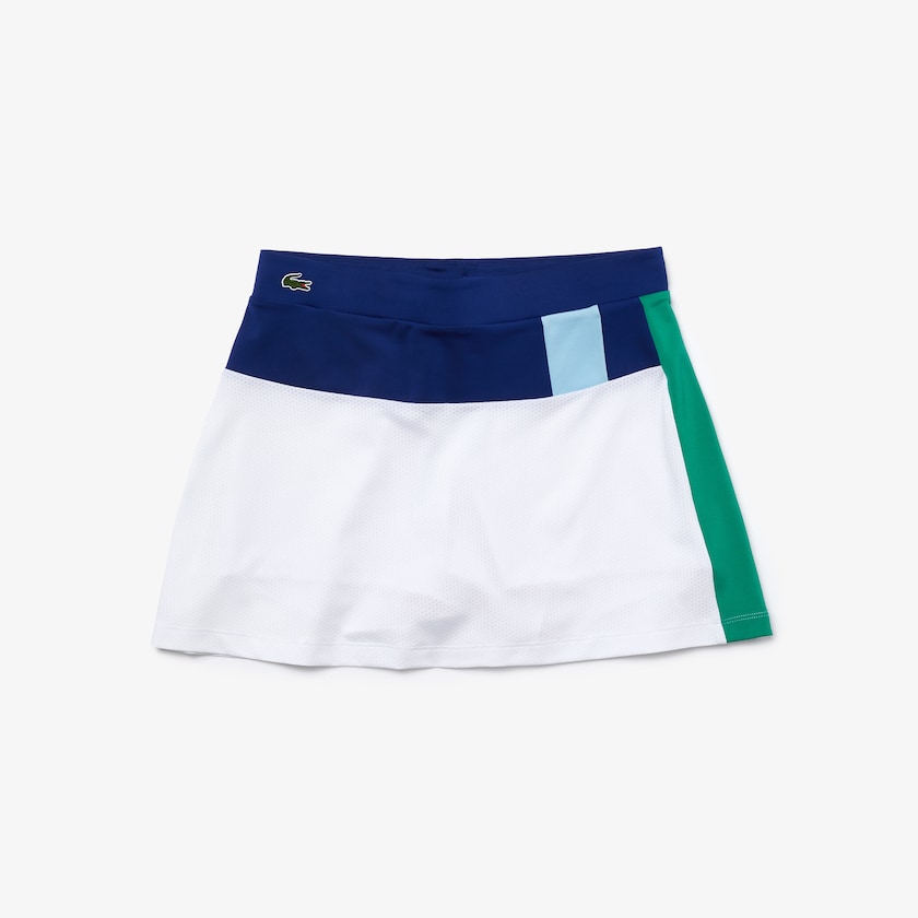 Saias Lacoste Feminino Azuis Branco Amarelas Azuis Verdes SPORT Breathable Stretch Tennis HD8-88038G0