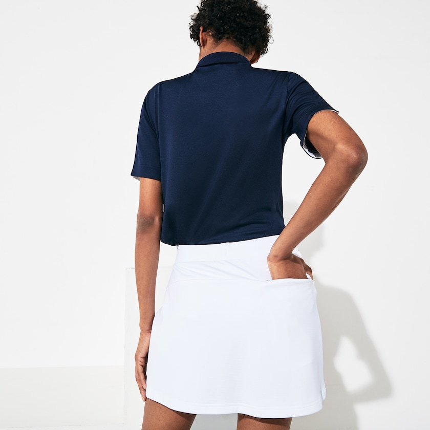 Saias Lacoste Feminino Branco Azul Marinho Azuis SPORT Built-in Shorty Breathable Stretch Golf TN0-47764R8
