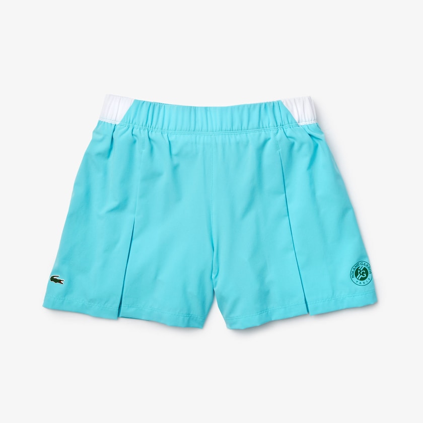 Saias Lacoste Feminino Turquesa Branco Verdes SPORT Roland Garros Culotte MX4-74557W7