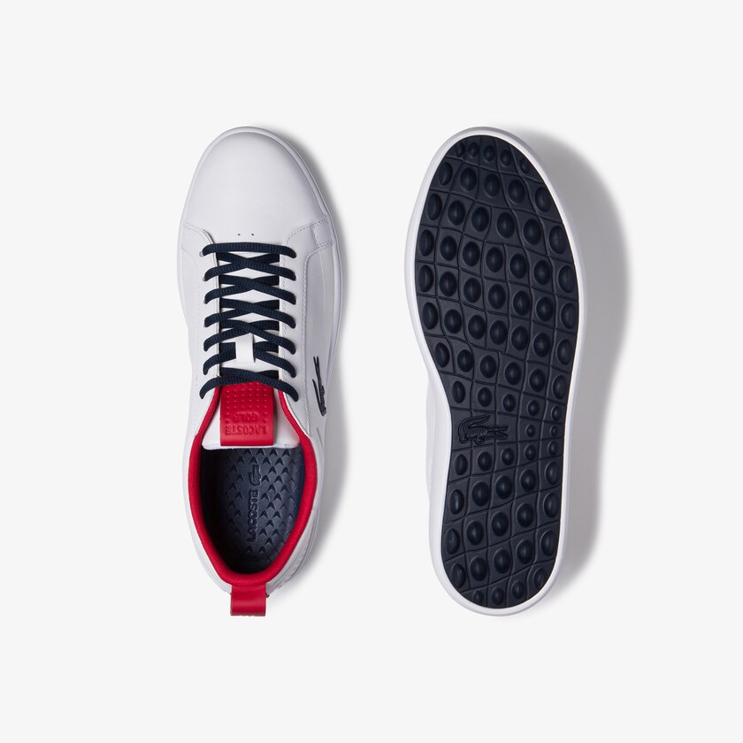 Sapatos De Golfe Lacoste Masculino Branco Bege G Elite Synthetic QQ6-60216L4