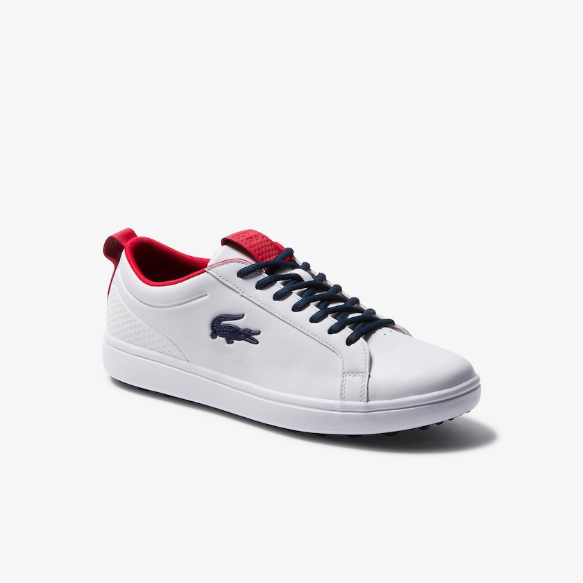 Sapatos De Golfe Lacoste Masculino Branco Bege G Elite Synthetic QQ6-60216L4