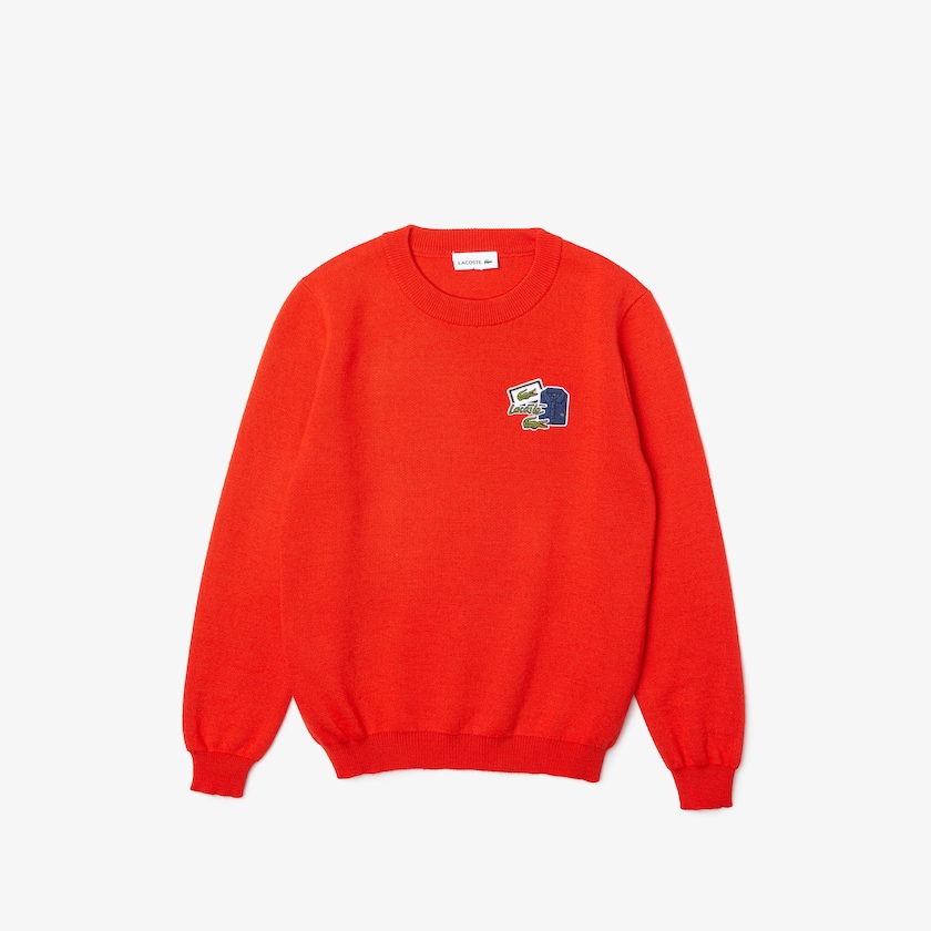 Suéteres Lacoste Criança Vermelhas Badge BC9-13311W7