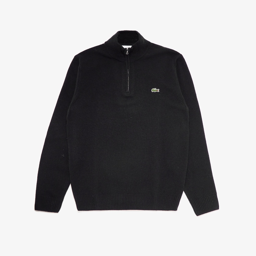 Suéteres Lacoste Masculino Pretas Half Zip Collared YC4-09110D7