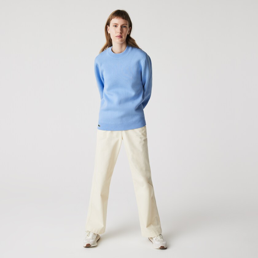 Suéteres Lacoste Masculino Azuis Branco LIVE Reversible Cotton AF4-71317V0