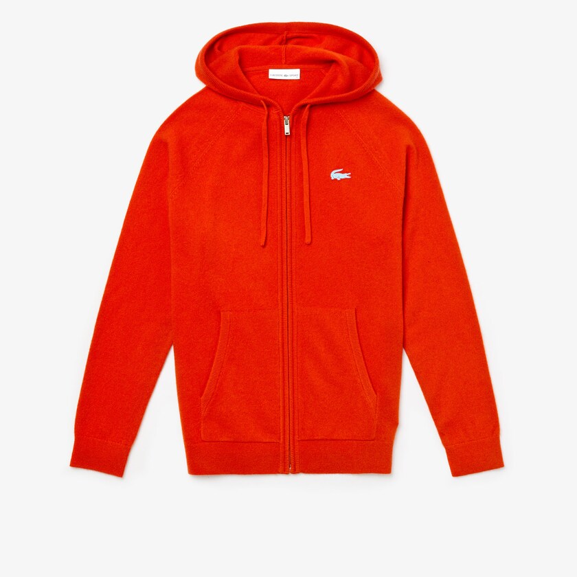 Suéteres Lacoste Feminino Vermelhas SPORT Recycled Cashmere Zip VZ8-64996L7