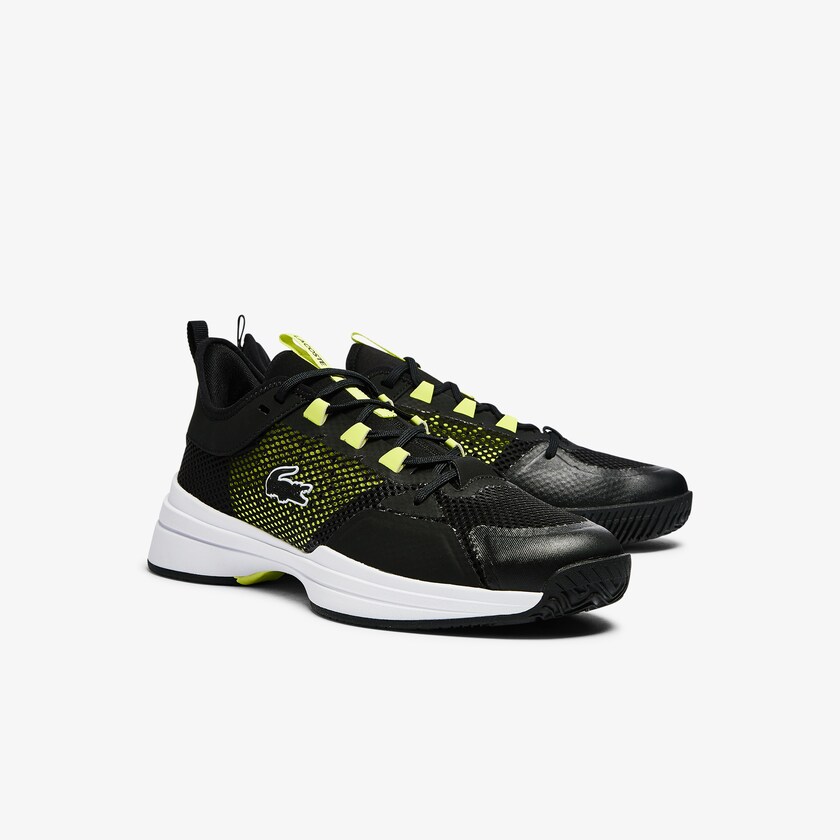 Tenis Lacoste Masculino Pretas Luz Amarelas AG-LT 21 Textile WF6-41014J9