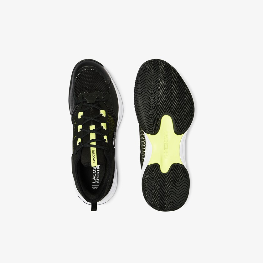Tenis Lacoste Masculino Pretas Luz Amarelas AG-LT 21 Textile WF6-41014J9