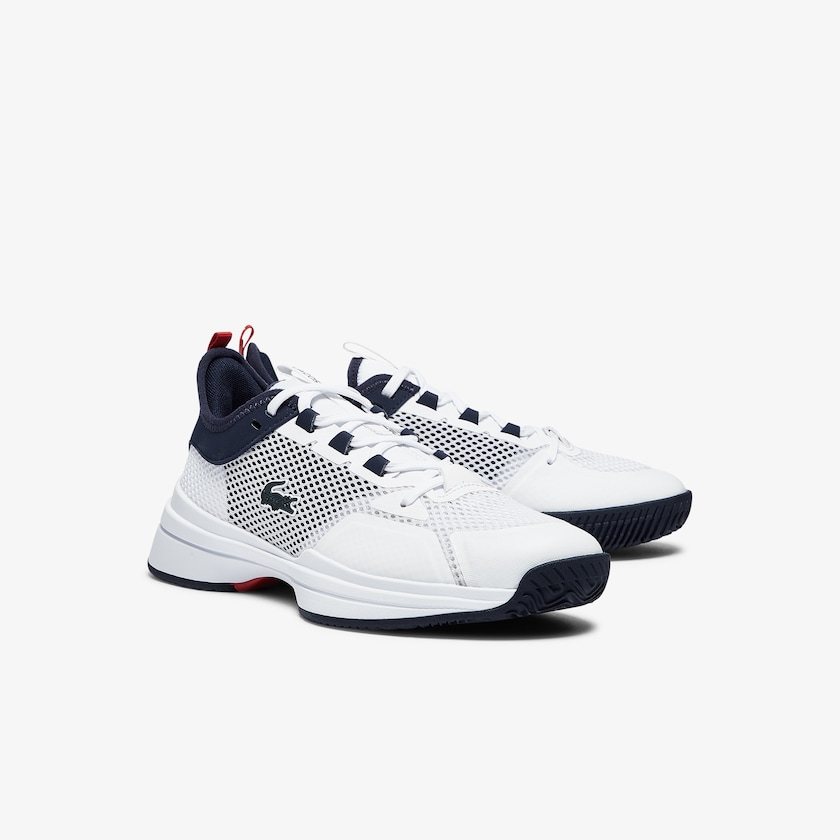 Tenis Lacoste Feminino Branco Coral AG-LT 21 Textile and Synthetic NQ4-67056L9