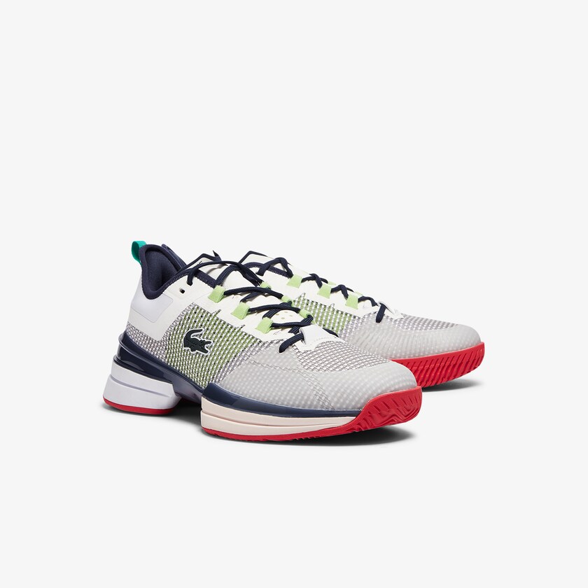 Tenis Lacoste Masculino Branco Coral AG-LT 21 Ultra Textile WF4-13181K3