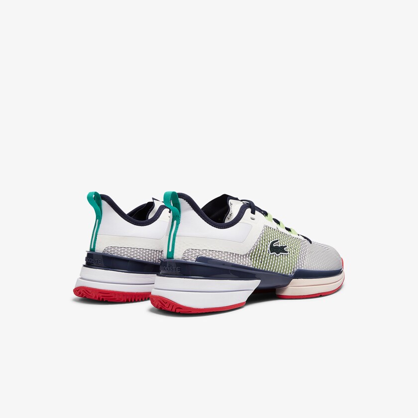 Tenis Lacoste Masculino Branco Coral AG-LT 21 Ultra Textile WF4-13181K3