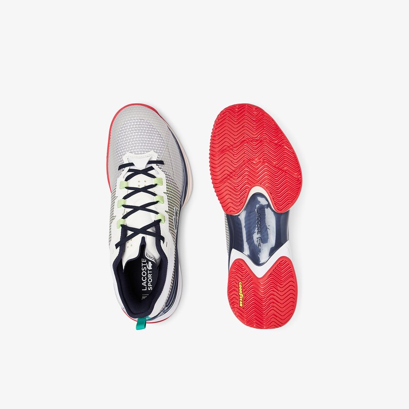 Tenis Lacoste Masculino Branco Coral AG-LT 21 Ultra Textile WF4-13181K3