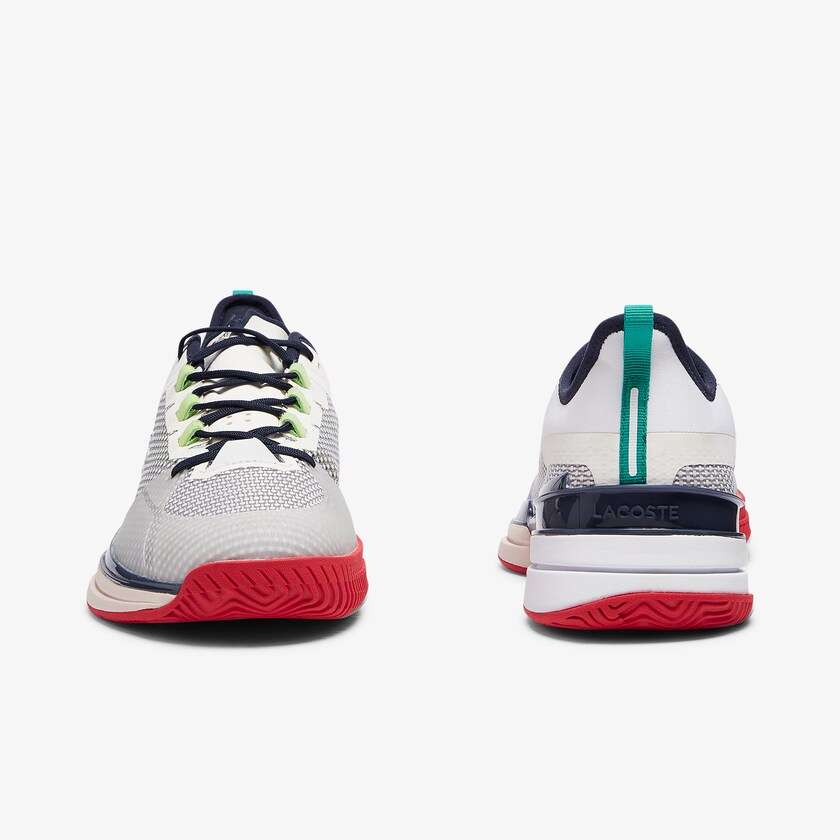 Tenis Lacoste Masculino Branco Coral AG-LT 21 Ultra Textile WF4-13181K3