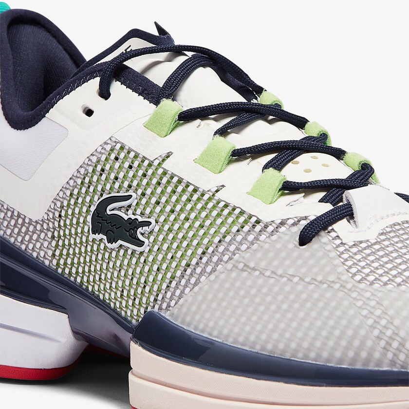 Tenis Lacoste Masculino Branco Coral AG-LT 21 Ultra Textile WF4-13181K3