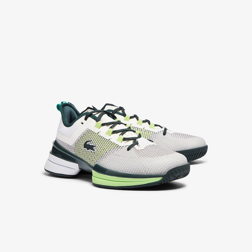 Tenis Lacoste Masculino Branco Verdes AG-LT 21 Ultra Textile LA4-65066A2