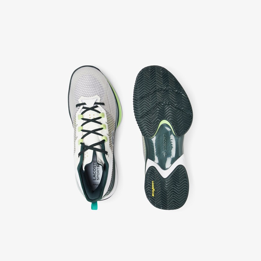 Tenis Lacoste Masculino Branco Verdes AG-LT 21 Ultra Textile LA4-65066A2