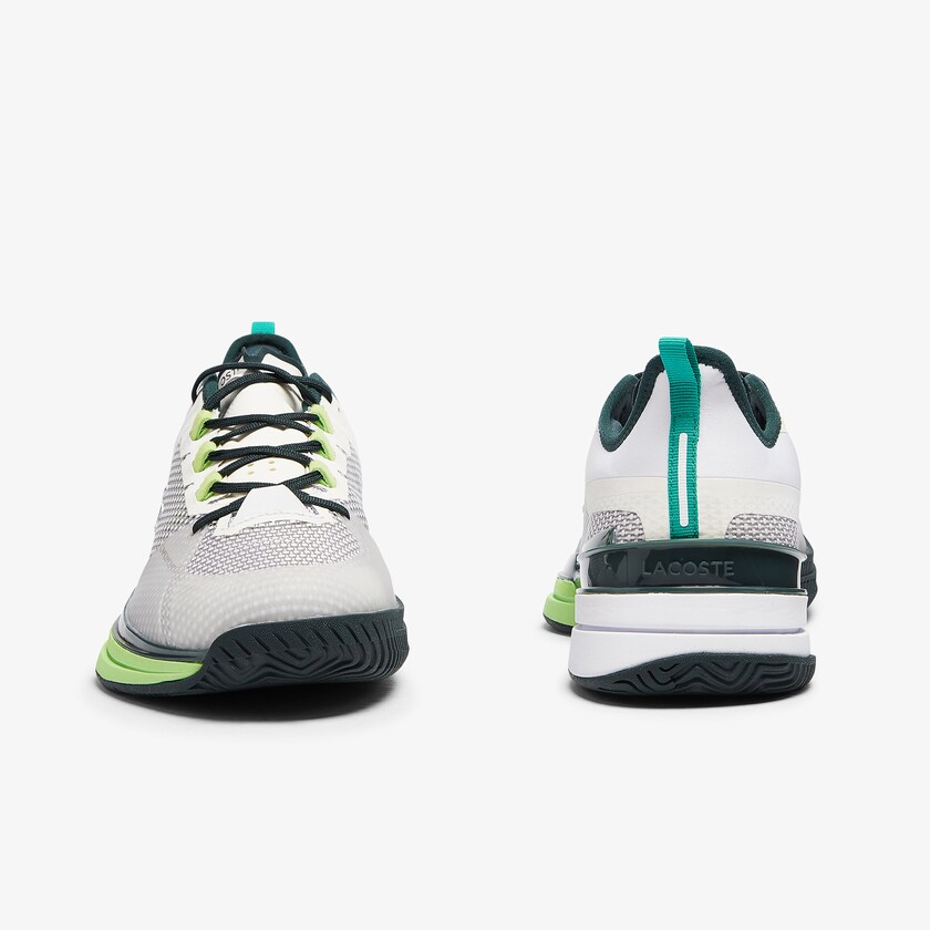 Tenis Lacoste Masculino Branco Verdes AG-LT 21 Ultra Textile LA4-65066A2