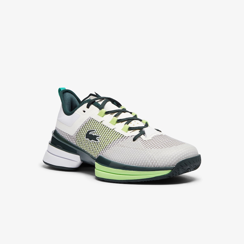 Tenis Lacoste Masculino Branco Verdes AG-LT 21 Ultra Textile LA4-65066A2
