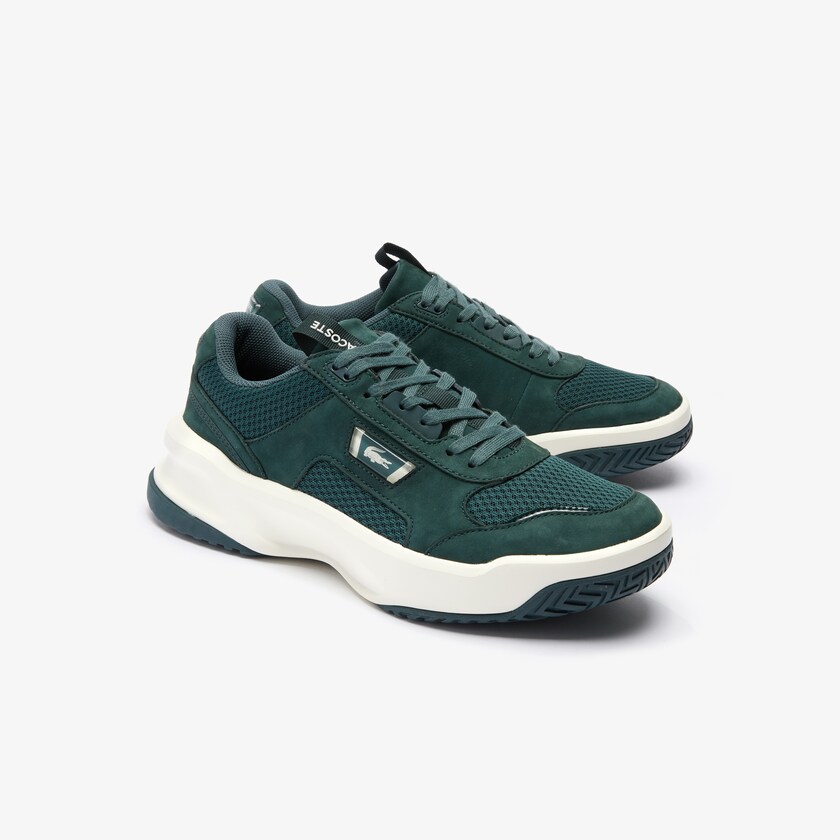 Tenis Lacoste Masculino Verdes Escuro Branco Ace Lift Bicolour Leather HW0-59265V9