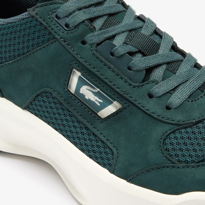 Tenis Lacoste Masculino Verdes Escuro Branco Ace Lift Bicolour Leather HW0-59265V9
