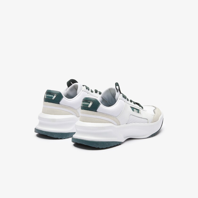 Tenis Lacoste Masculino Branco Verdes Escuro Ace Lift Colourblock Leather Reflective TS1-88028C0