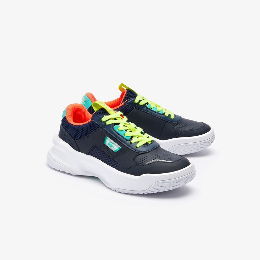 Tenis Lacoste Feminino Azul Marinho Turquesa Ace Lift Leather WU6-56985P9