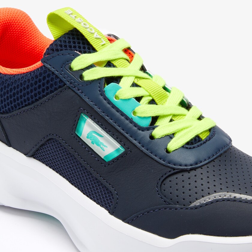 Tenis Lacoste Feminino Azul Marinho Turquesa Ace Lift Leather WU6-56985P9