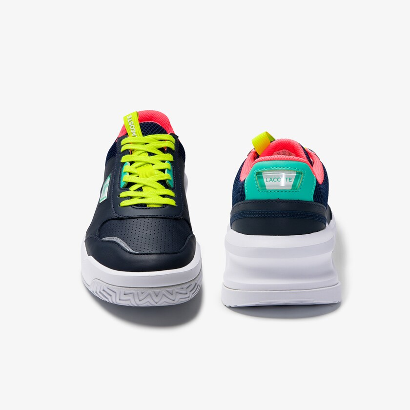Tenis Lacoste Masculino Azul Marinho Turquesa Ace Lift Leather CW1-83248Z4