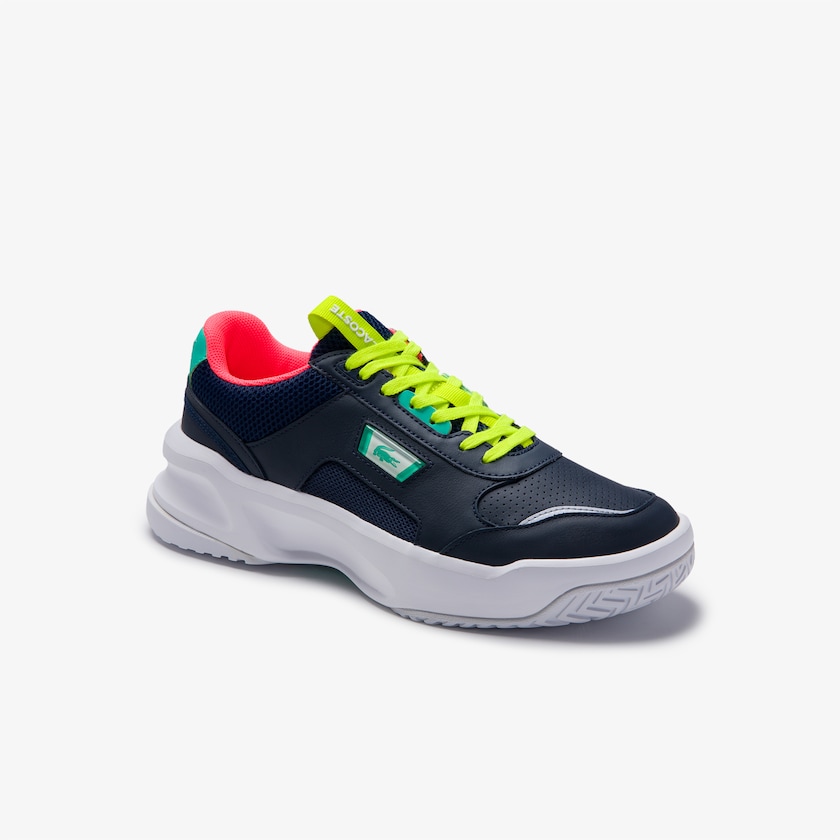 Tenis Lacoste Masculino Azul Marinho Turquesa Ace Lift Leather CW1-83248Z4