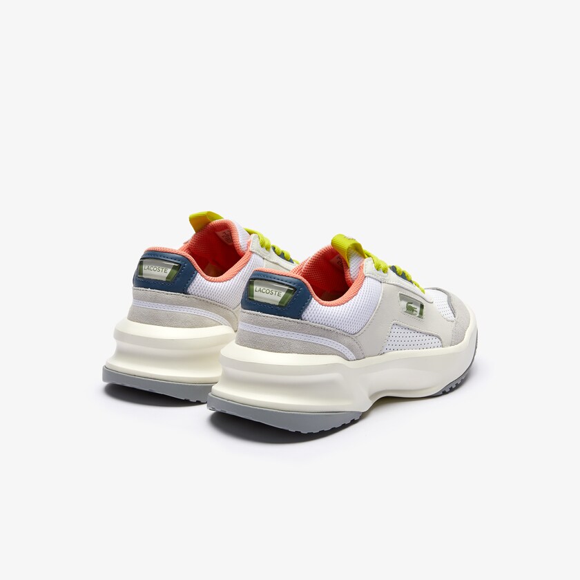Tenis Lacoste Feminino Branco Luz Cinzentas Ace Lift Leather and Suede IO9-45034S3