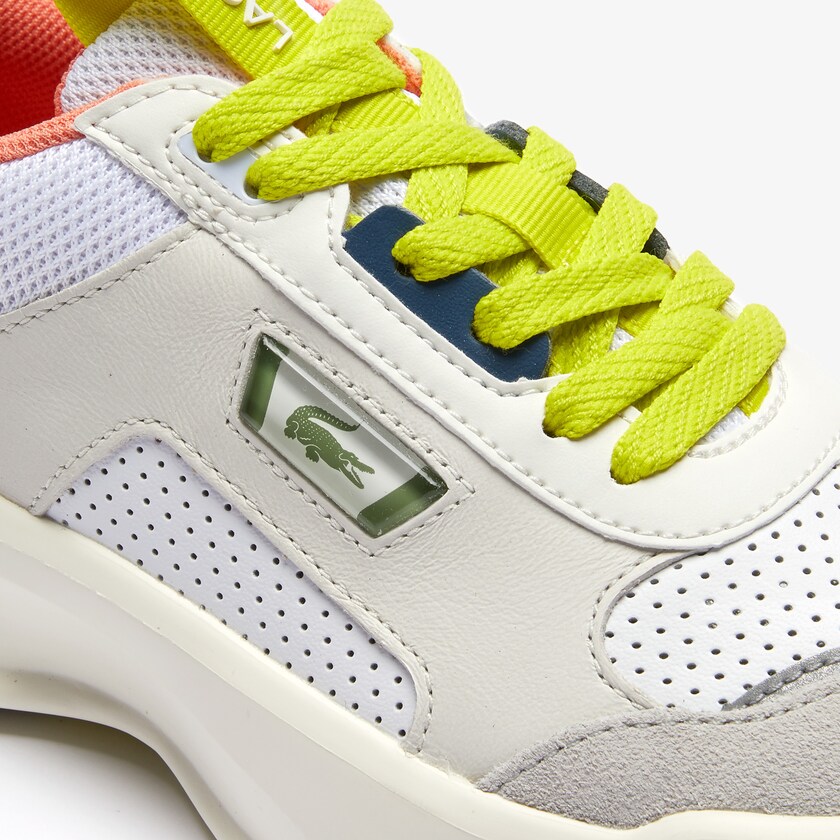 Tenis Lacoste Feminino Branco Luz Cinzentas Ace Lift Leather and Suede IO9-45034S3