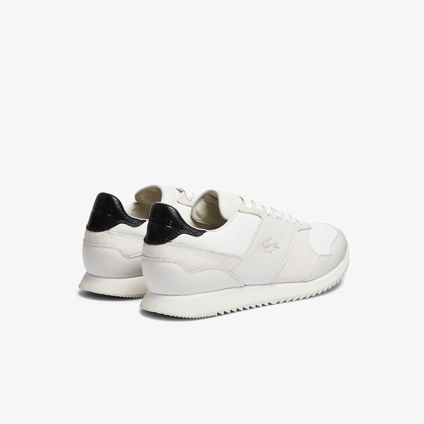 Tenis Lacoste Masculino Branco Pretas Aesthet Luxe Leather AJ0-98759Z8