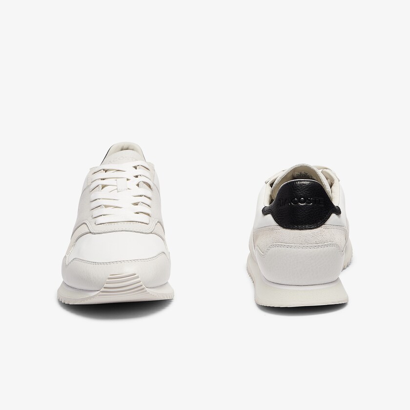 Tenis Lacoste Masculino Branco Pretas Aesthet Luxe Leather AJ0-98759Z8