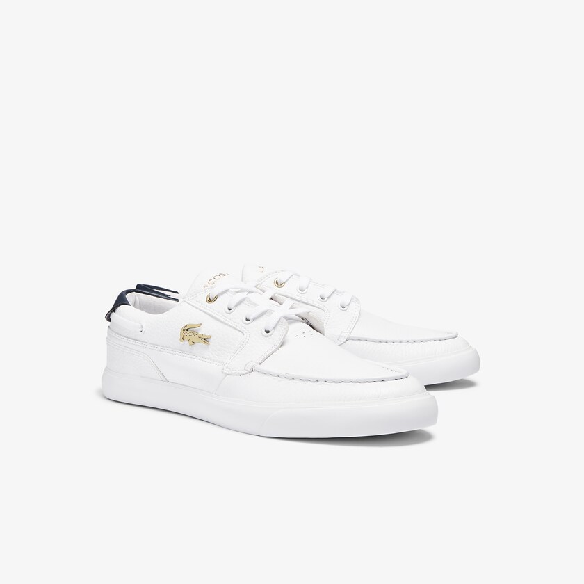 Tenis Lacoste Masculino Branco Bayliss Deck Leather ZK4-48364A0