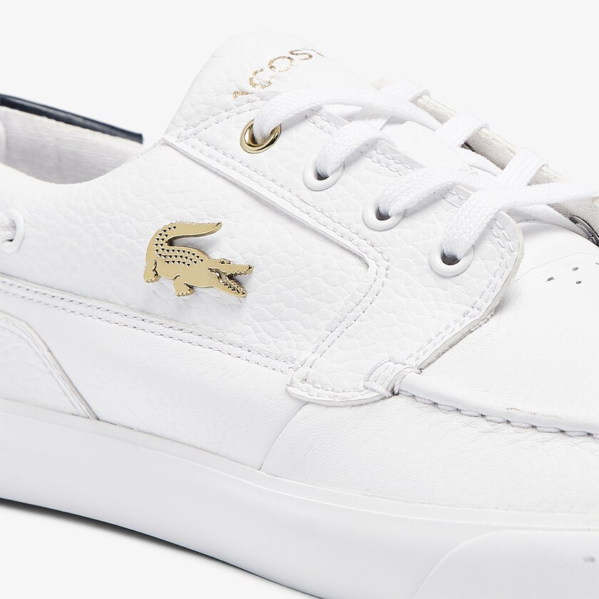 Tenis Lacoste Masculino Branco Bayliss Deck Leather ZK4-48364A0