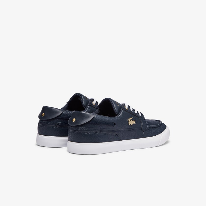 Tenis Lacoste Masculino Azul Marinho Branco Bayliss Deck Leather EB0-30943I2