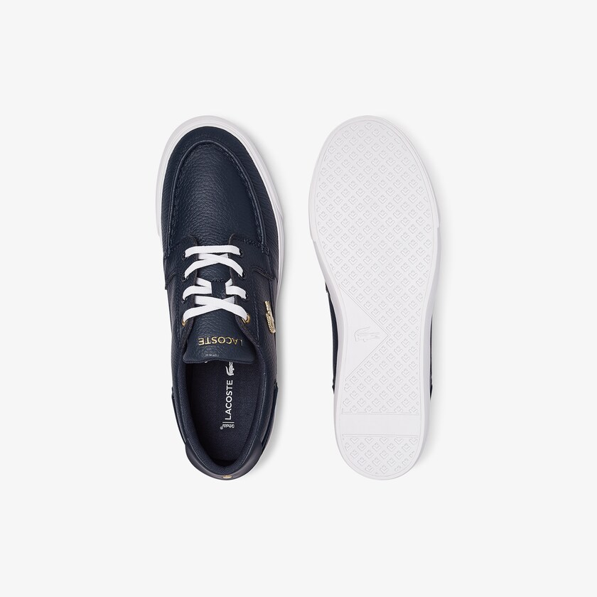 Tenis Lacoste Masculino Azul Marinho Branco Bayliss Deck Leather EB0-30943I2