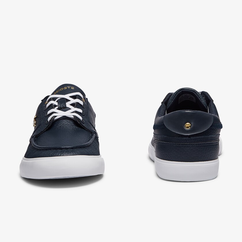 Tenis Lacoste Masculino Azul Marinho Branco Bayliss Deck Leather EB0-30943I2