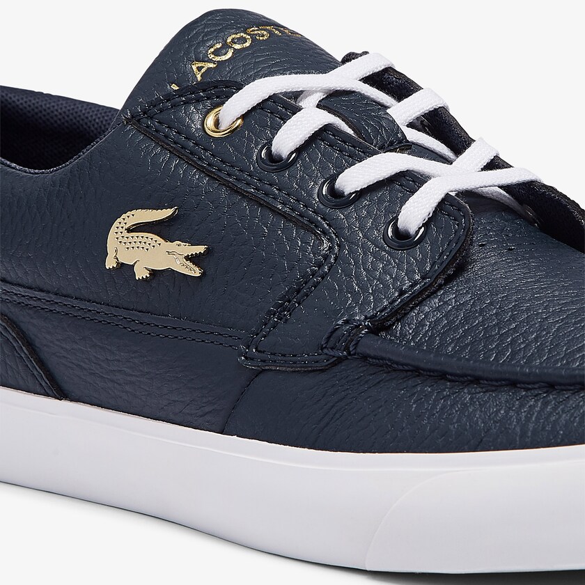 Tenis Lacoste Masculino Azul Marinho Branco Bayliss Deck Leather EB0-30943I2