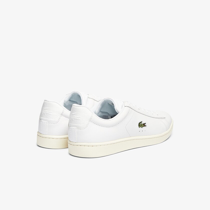 Tenis Lacoste Masculino Branco Cinzentas Carnaby Evo Leather Accent KP5-27732Y2
