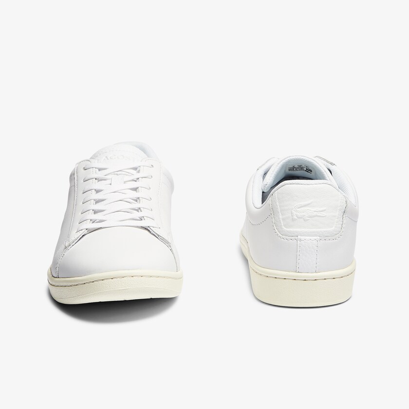 Tenis Lacoste Masculino Branco Cinzentas Carnaby Evo Leather Accent KP5-27732Y2